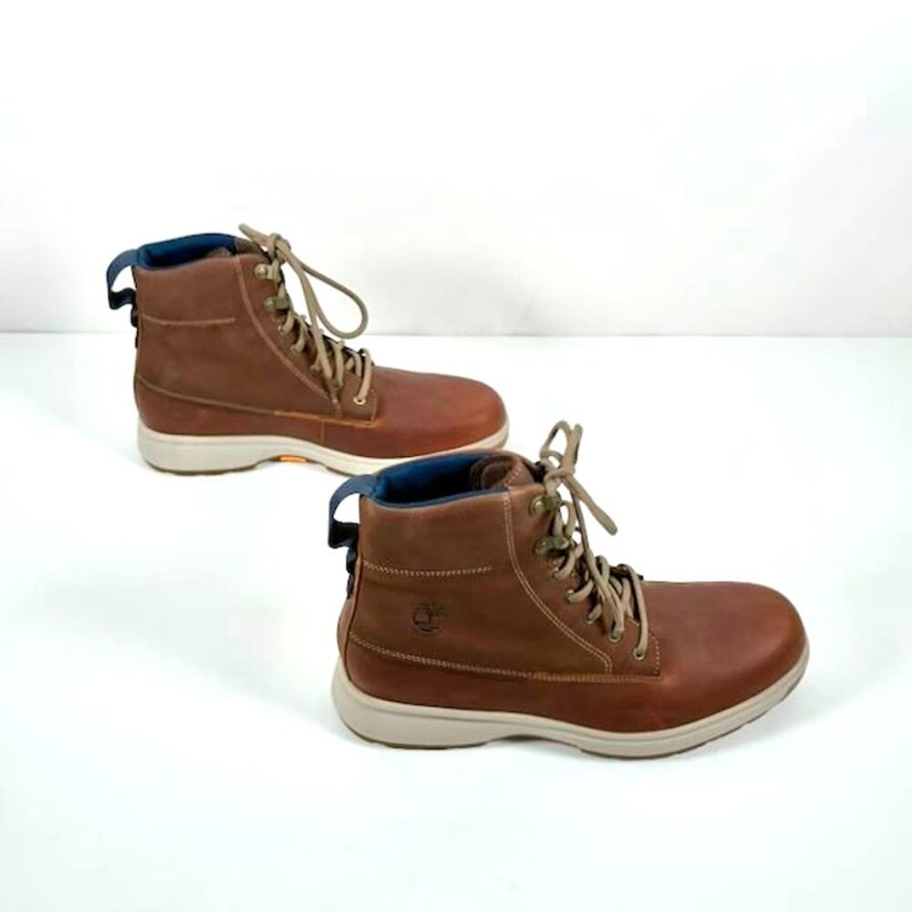 Timberland Men's Atwells Ave Brown Leather Lace-up Waterproof Boots - US10 EU44 - Picture 6 of 9